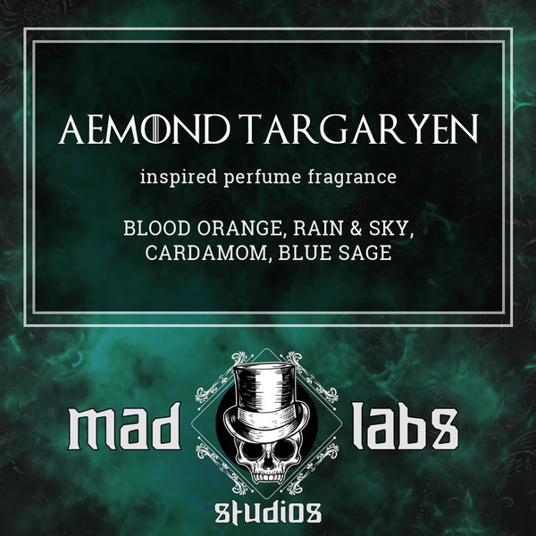 AEMOND TARGARYEN - blood orange, rain & sky, cardamom, blue sage - roll on or spray fragrance or cuticle oil