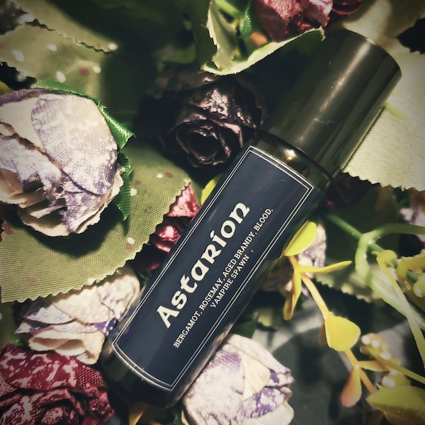 ASTARION - Baldur's Gate- bergamot, rosemary, aged brandy, blood, vampire spawn - roll on or spray fragrance or cuticle oil