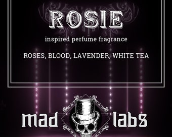 ROSIE - Hazbin Hotel - roses, blood, lavender, white tea - roll on or spray fragrance or cuticle oil