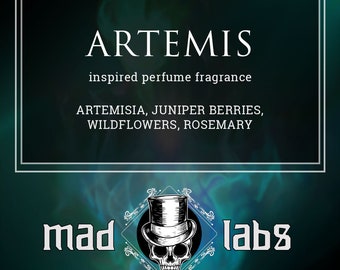 ARTEMIS - artemisia, juniper berries, wildflowers, rosemary - roll on or spray fragrance or cuticle oil