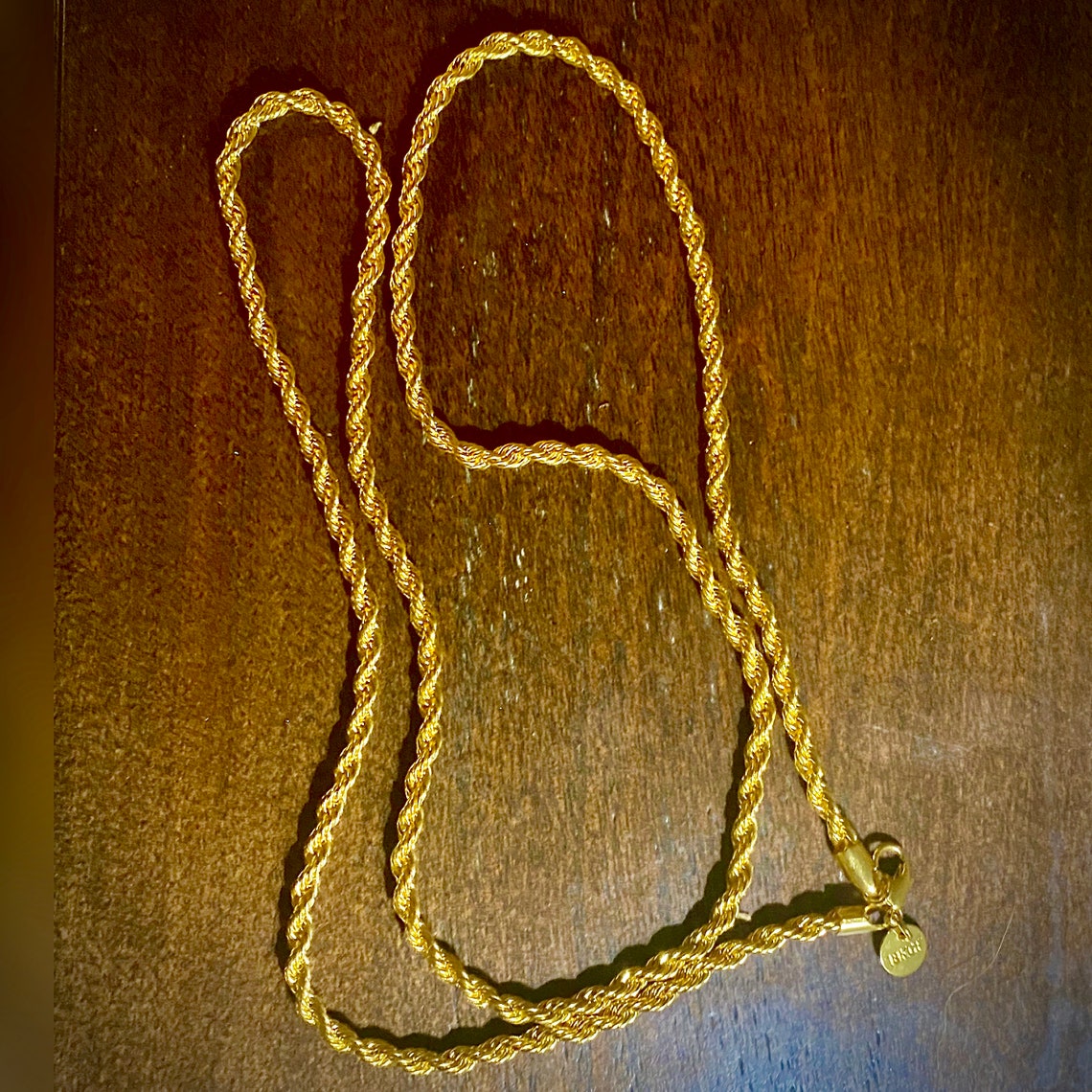 18KFG STAMPED GOLDFILLED ROPECHAIN Necklace 5mm Width 52cm - Etsy UK