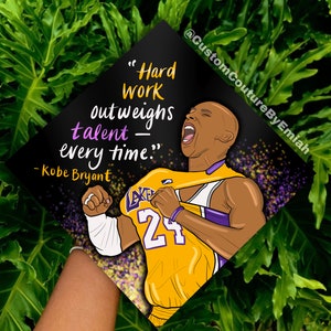 Kobe Bryant Graduation Cap Topper Aufsteckbar - Pre Made