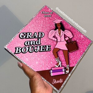 Grad & Boujee - Abschlussmütze Topper - 2023 Verfügbar - Pre Made