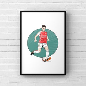 Declan Rice Arsenal print