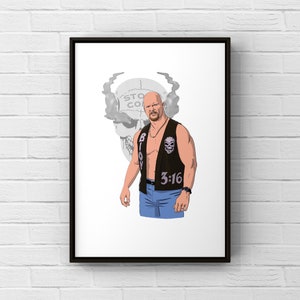 Stone Cold Steve Austin Emblem Print