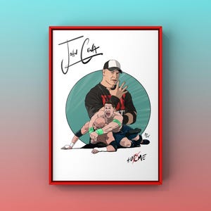 John Cena Collage Print