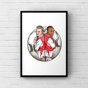A4 print of Henry & Bergkamp