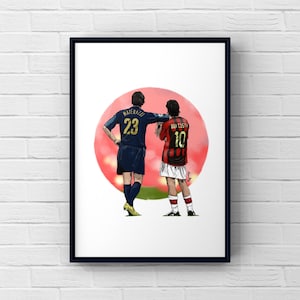 The Milan Derby A4 print