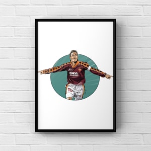 Francesco Totti A4 Print
