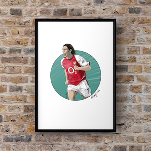 A4 print of Arsenals Robert Pires