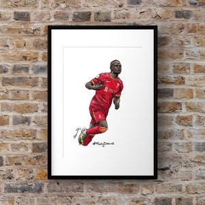 Impresión de Sadio Mane Liverpool