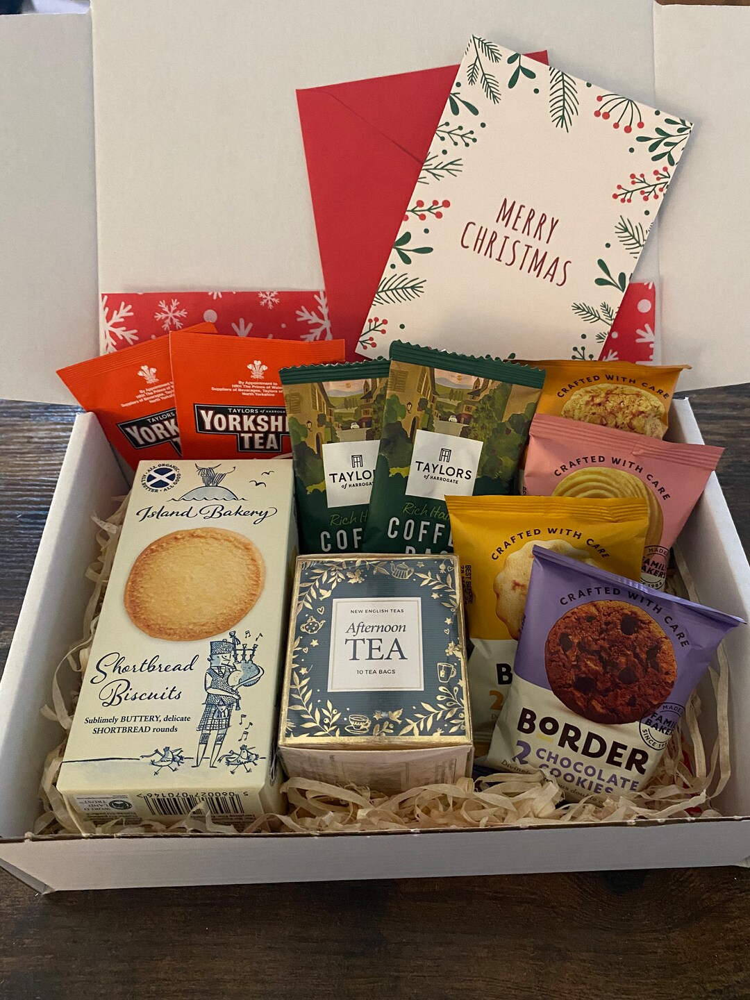 Christmas Gift Hamper. A Small Gift Hamper Full of Delicious - Etsy UK