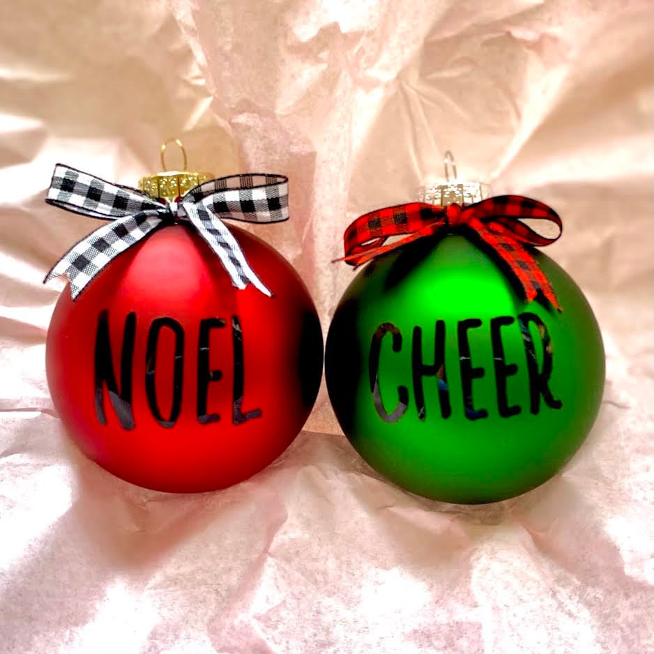 Rae Dunn Inspired Christmas Ornaments Rae Dunn Inspired Etsy
