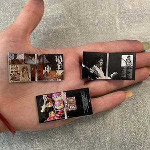 JIMI HENDRIX Miniature album vinyl record collection. Scale 1:12