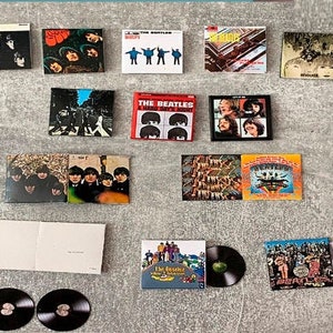 Miniature artisan handmade BEATLES Collection. Scale 1:12