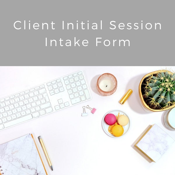 Counselling / Therapy Client Initial Session Intake Customisable  CANVA Template