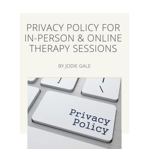 Privacy Policy for In-Person & Online Therapy Sessions CANVA Template