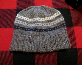 Too Fewe Farm hand knit 100% wool "Paul" hat.
