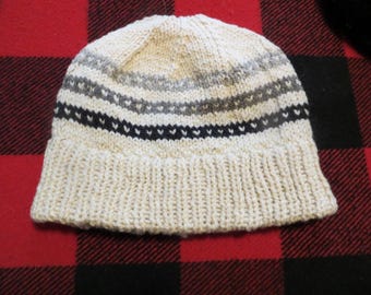 Too Fewe Farm hand knit 100% wool "Paul" hat