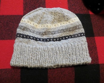 Too Fewe Farm hand knit 100% wool "Paul" hat