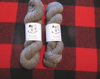 Too Fewe Farm 100% wool 3 ply yarn skeins Aran DK weight