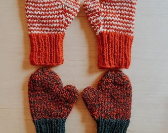 Too Fewe Farm 100% wool toddler mittens