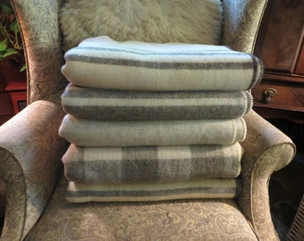 Wool blankets and throws
