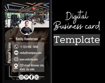 Personal Trainer Business Cards Etsy