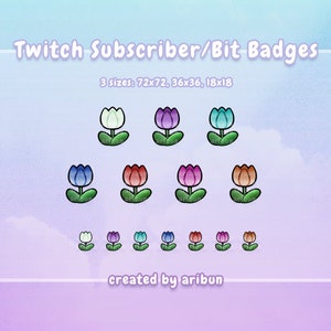 Tulip Twitch Sub/Bit Badges
