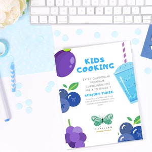 Unit 3 Kids Cooking Lessons Curriculum | 12 Lessons | Step-by-Step Full Instructions + Examples | School, Afterschool or Camp Activities