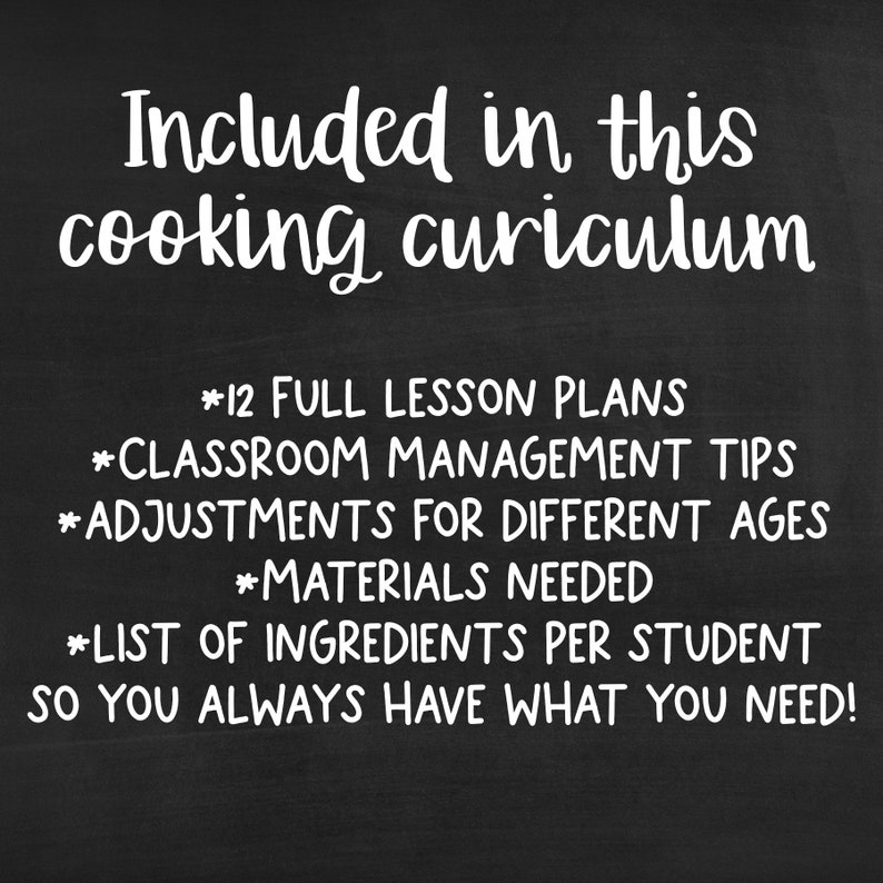 Unit 1 Kids Cooking Lessons Curriculum 12 Lessons Stepbystep Full