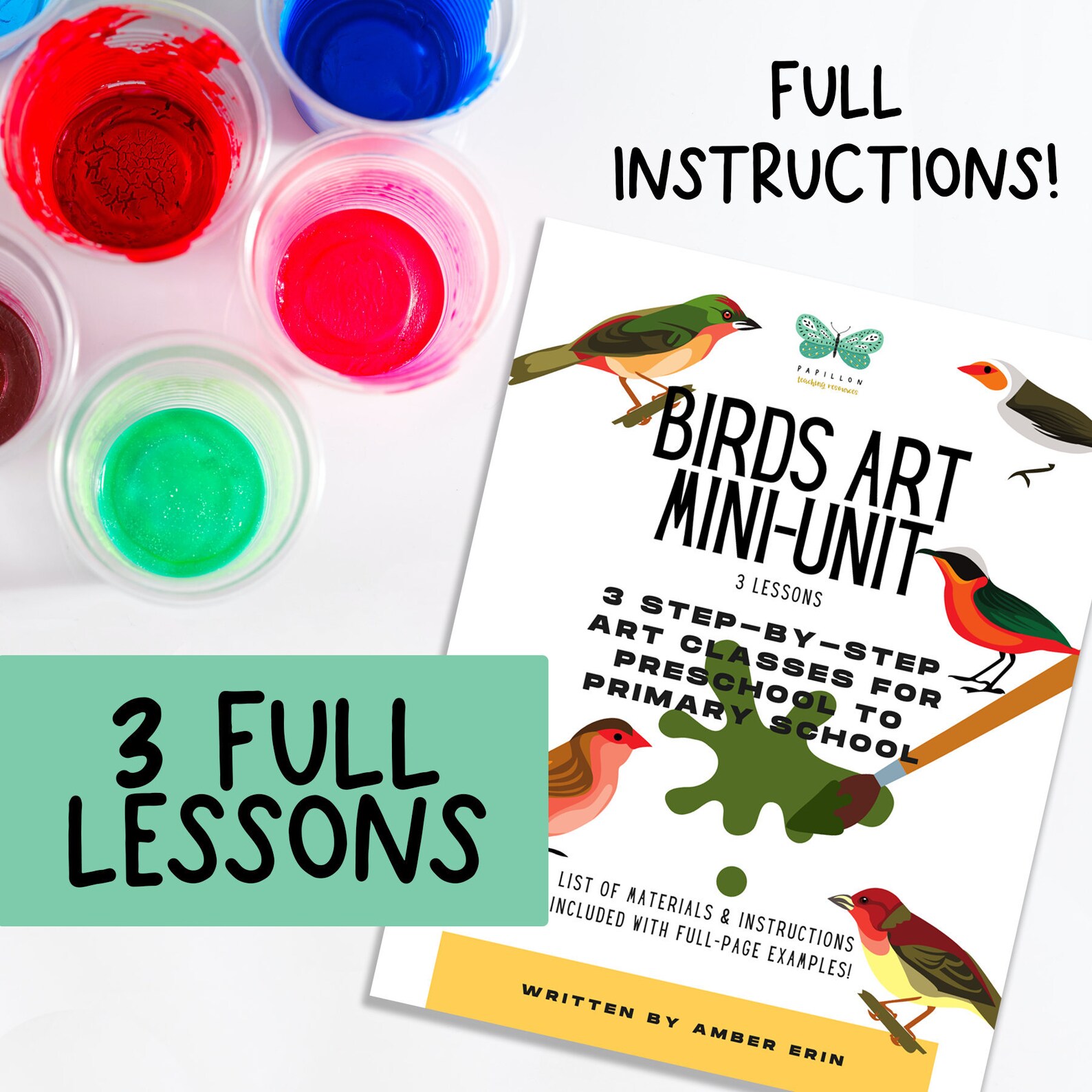 Birds Art Lessons Miniunit 3 Art Lessons Stepbystep Full