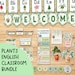 Plants Classroom Birthday Wall | PNG + PDF + Powerpoint | Editable ...