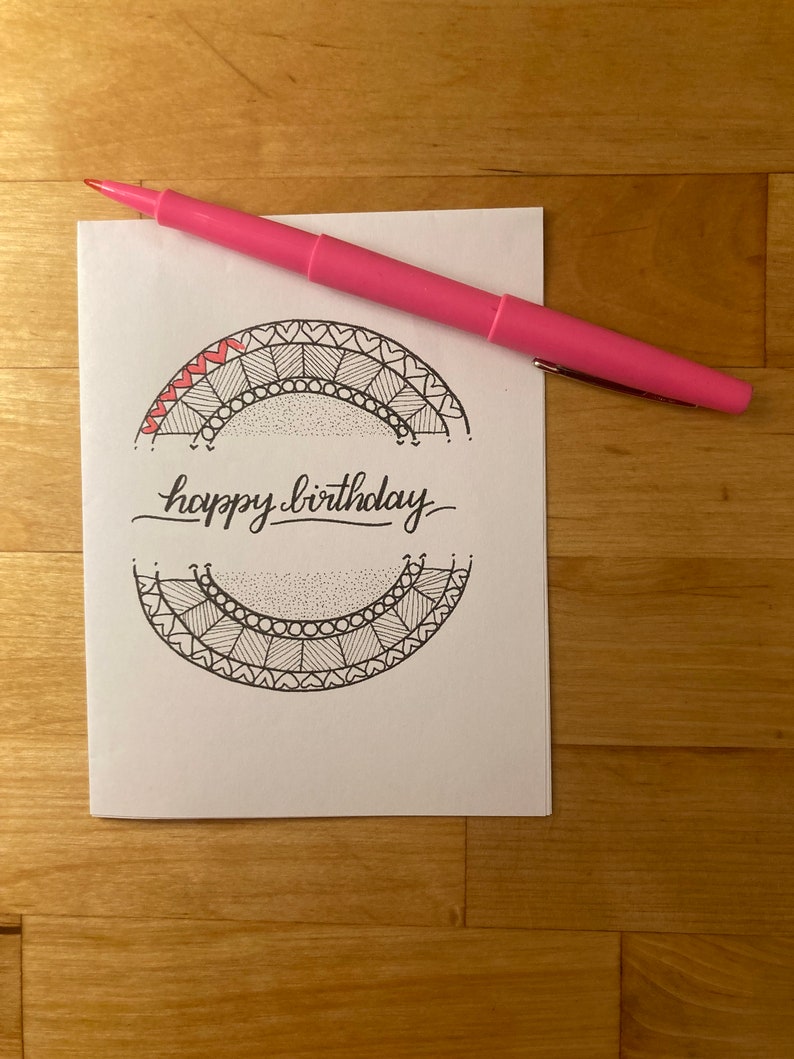 Printable Happy Birthday Card Etsy