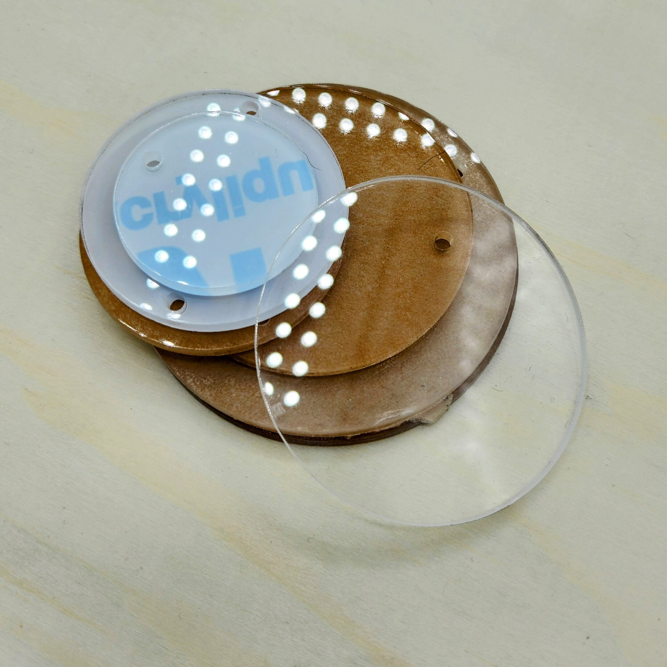 Set of Acrylic Circles with Holes