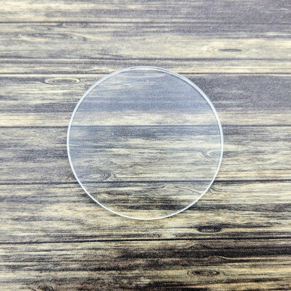 25 Clear Acrylic 2.5 inch circle Blanks, 3mm, 1/8 inch, disc for crafting