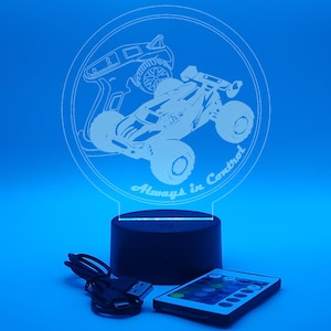 RC Racing LED Acrylic Edge-Lit Lamp | Decorative Lamp | Ambient Light | R/C | Radio Controlled Car