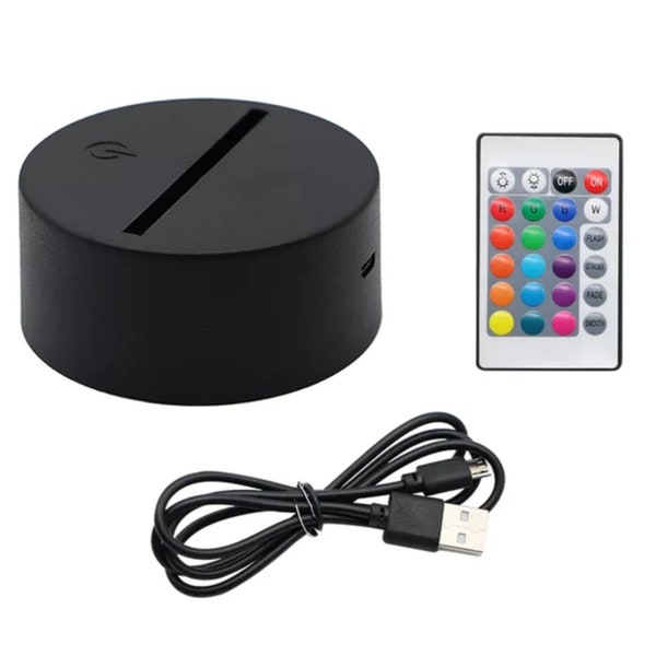 LED Light Base Kit, 16 COLORS, includes remote and power cord