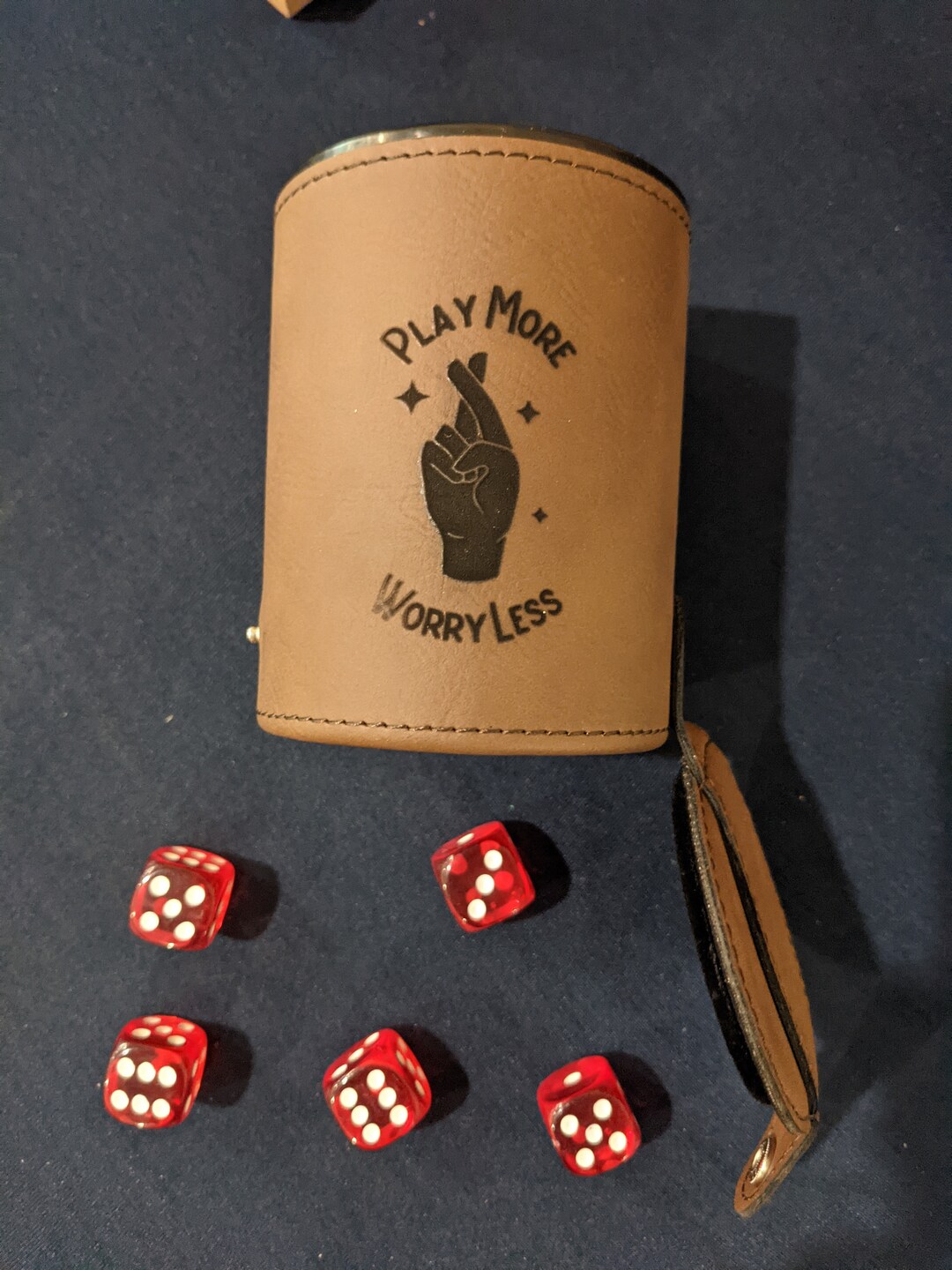Custom Dice Cup Personalized Gift Dice Storage Travel Etsy