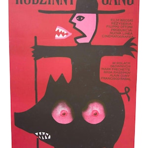 La Grande Scrofa Nera - Rodzinny Gang - 1975 - Original Polish Movie Poster - Jerzy Flisak