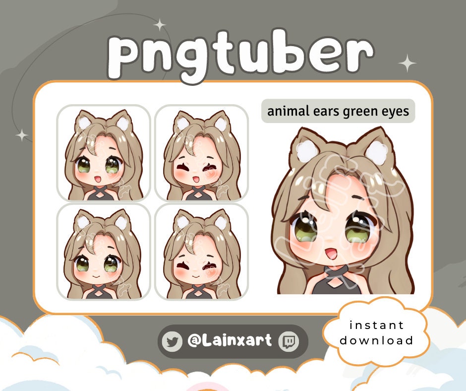 Bear Pngtuber Avatar for Twitch//facebook/kick/discord 