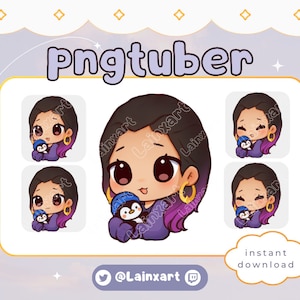 Reyna Cute PNGtuber Valorant | Twitch Youtube Discord Kick vtuber Model