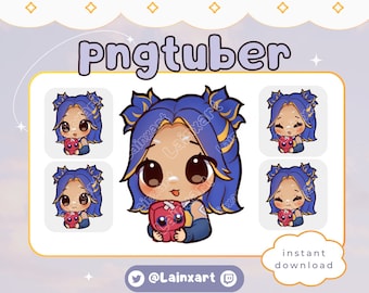 Neon Cute PNGtuber Valorant | Twitch Youtube Discord Kick vtuber Model