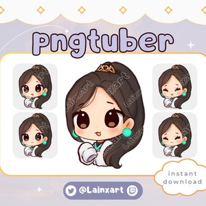 PNGtuber mignon sauge Valorant | Twitch Youtube Discord Kick Modèle vtuber