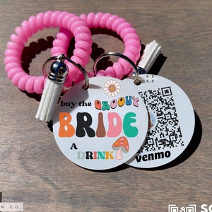 Venmo QR Code Bachelorette | Venmo Sticker Bachelorette | Buy The Bride a Drin | Bachelorette Party Favor | Venmo Bride | Venmo Stickers