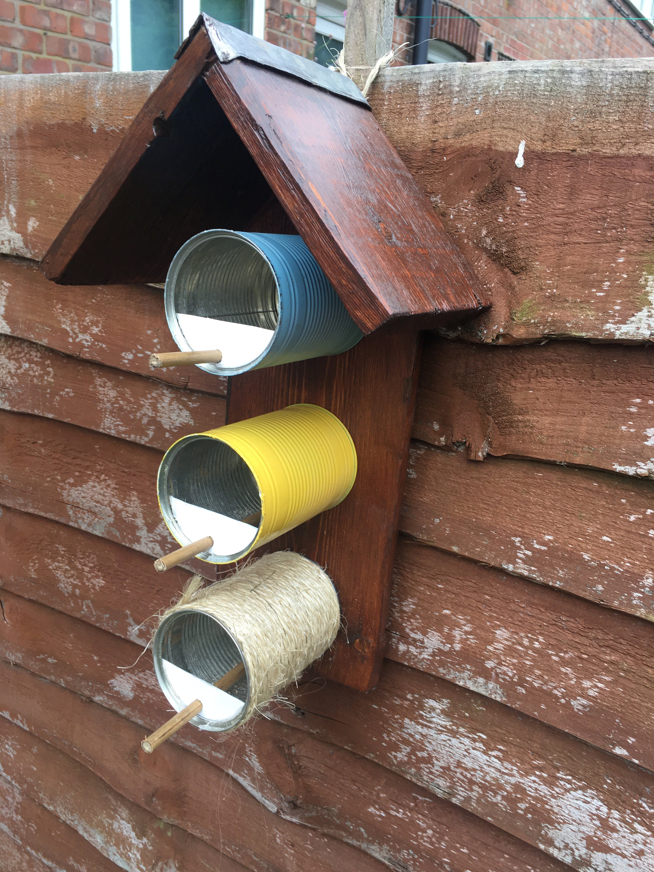 Solid wood handmade bird feeder Etsy
