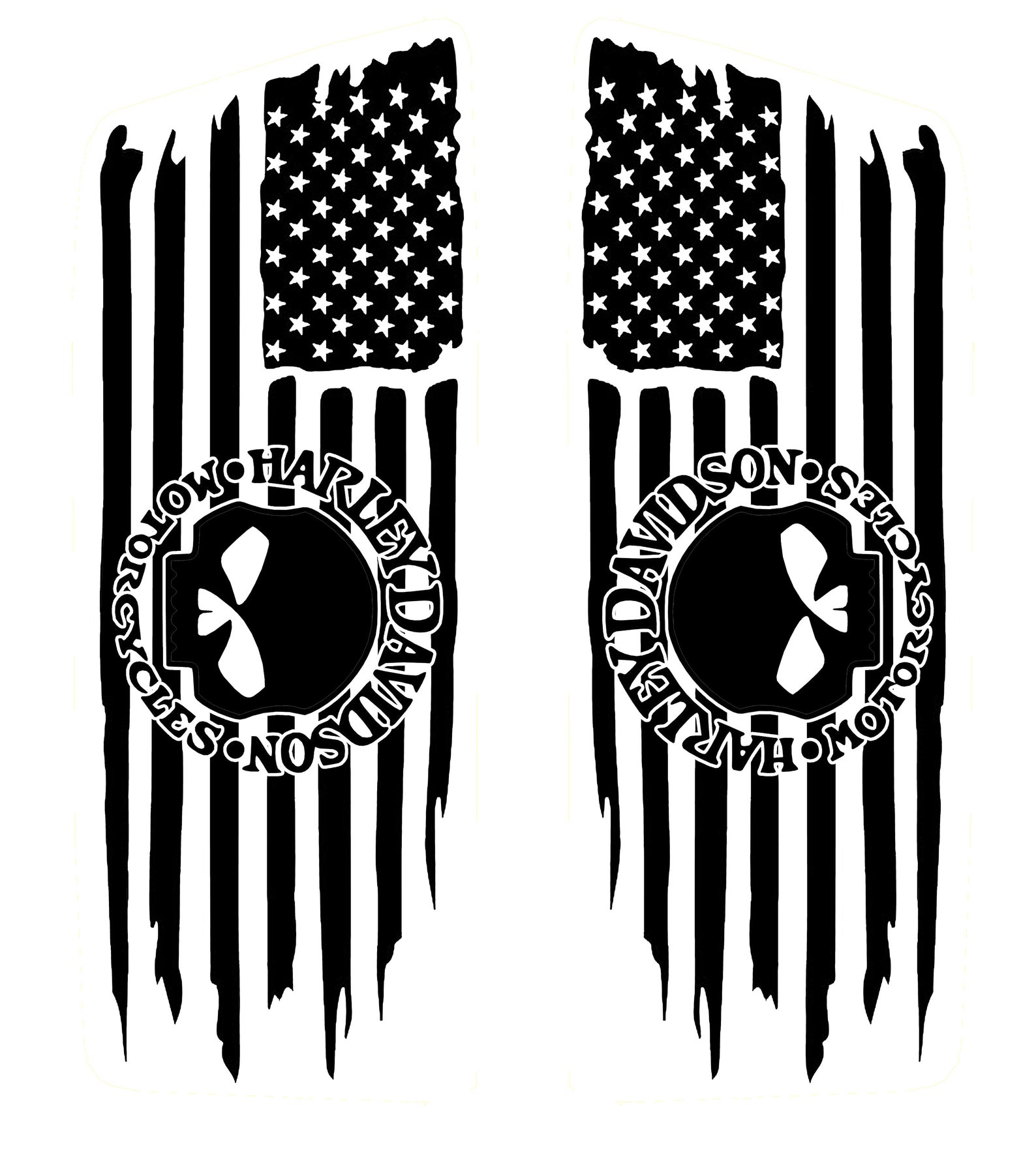 Willie G Flag Premium Vinyl Decal for Harley Davidson Touring Etsy