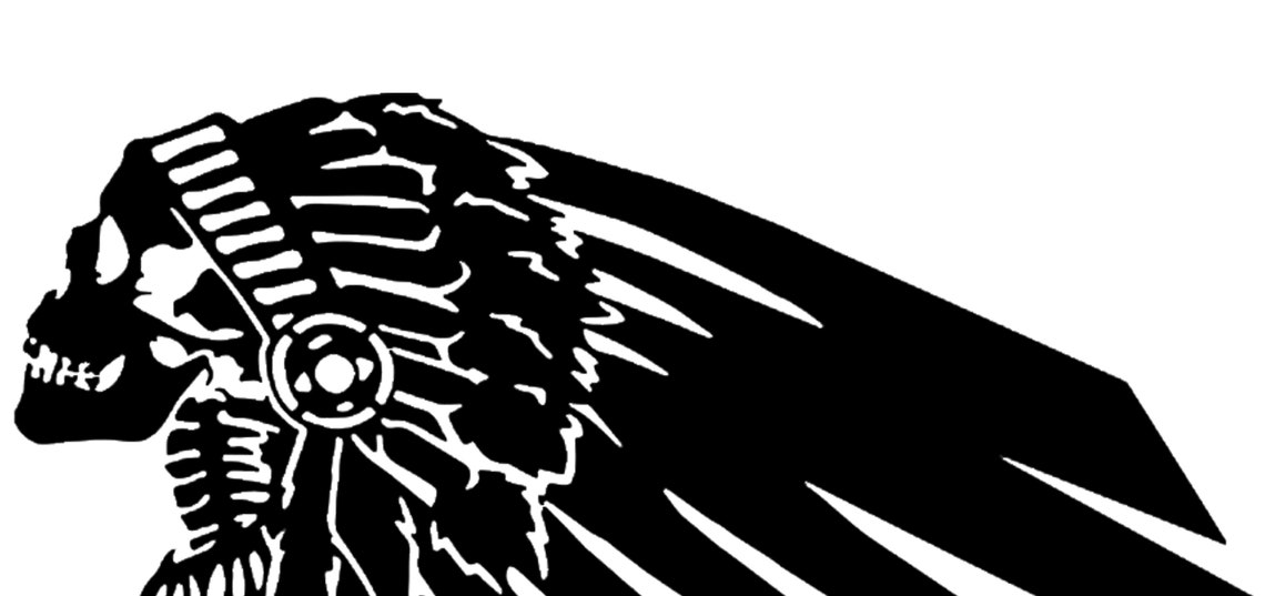 Skull Premium Vinyl Decals Indian Motorcycles Etsy