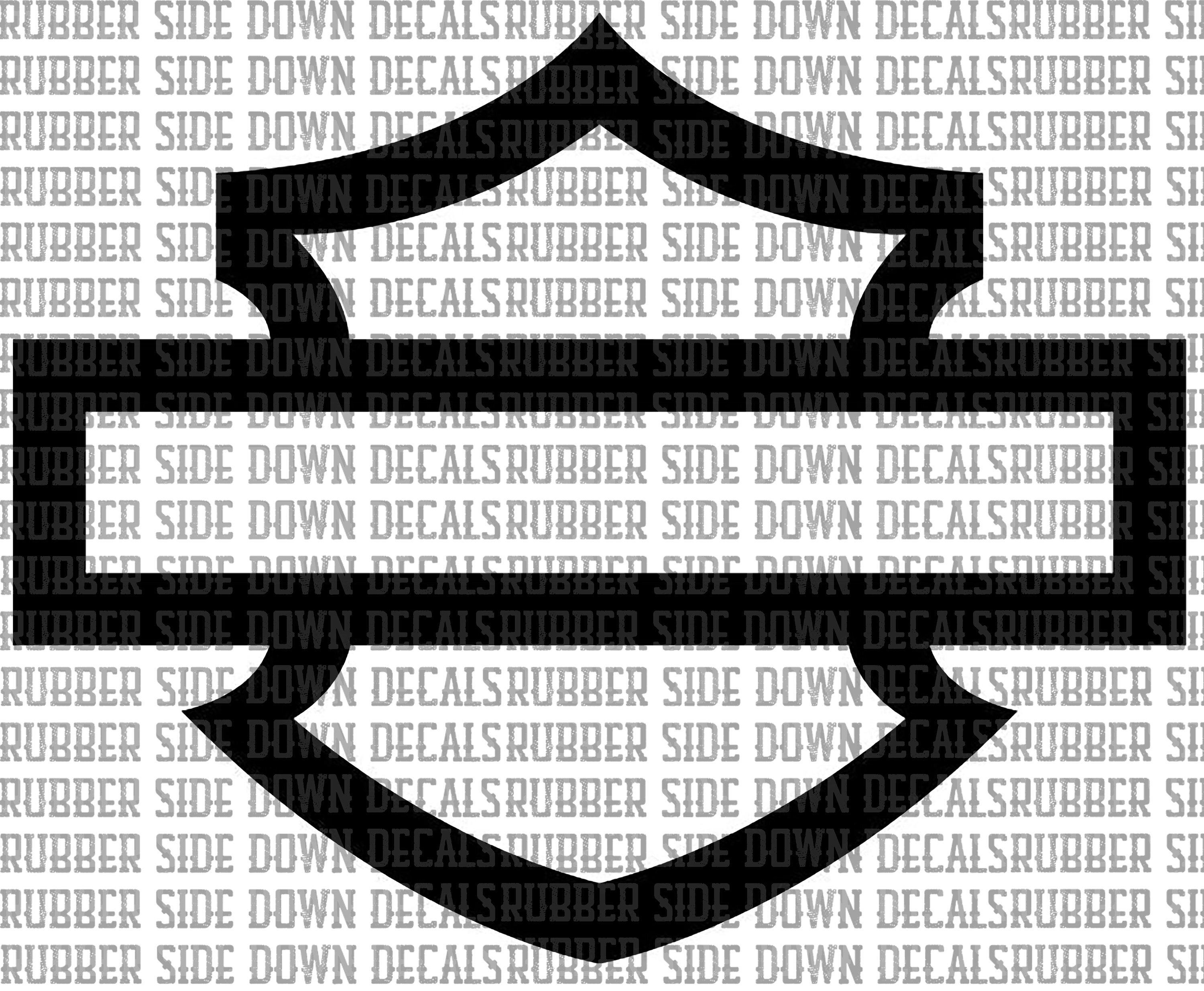 Bar and Shield Decal Premium Vinyl Decals for Motorcycles - Etsy