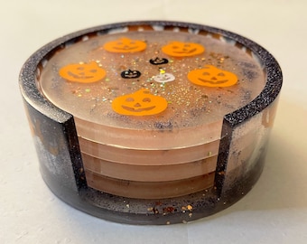 Pumpkin Coaster Set